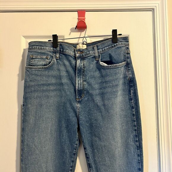 Favorite Daughter Jeans Valentina High Rise Mini Boot Cut Indio 34 Light Blue - Picture 3 of 15
